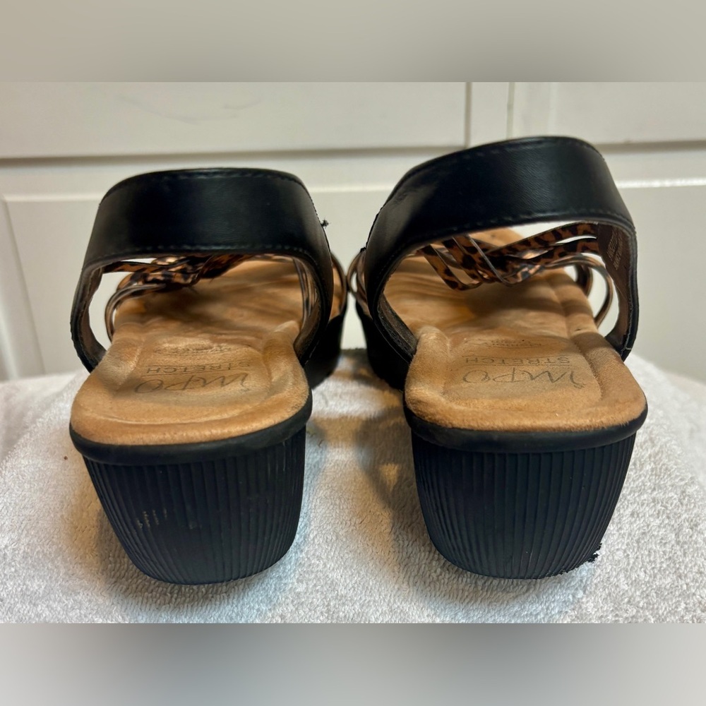 Impo Stretch Leopard Print Sandals | Size 8.5 | Memory Foam - Picture 7 of 7